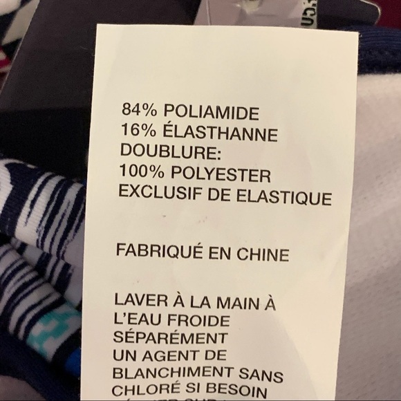 NWT JAG Ombre Stripe Multi-Strap Back Tankini Swim Top S Small - Picture 11 of 11